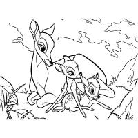 Bambi coloring pages