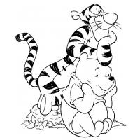 Cartoon character coloring pages