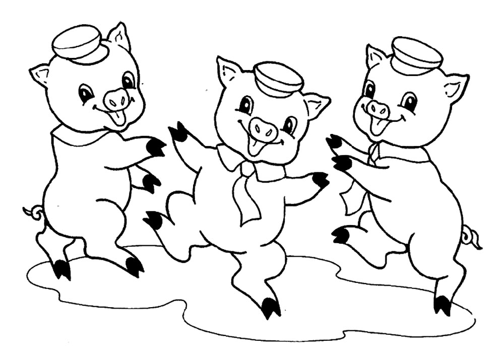 3 Little Pigs Coloring Sheet Coloring Pages