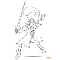 Captain hook coloring pages