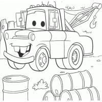 Mater from cars coloring pages