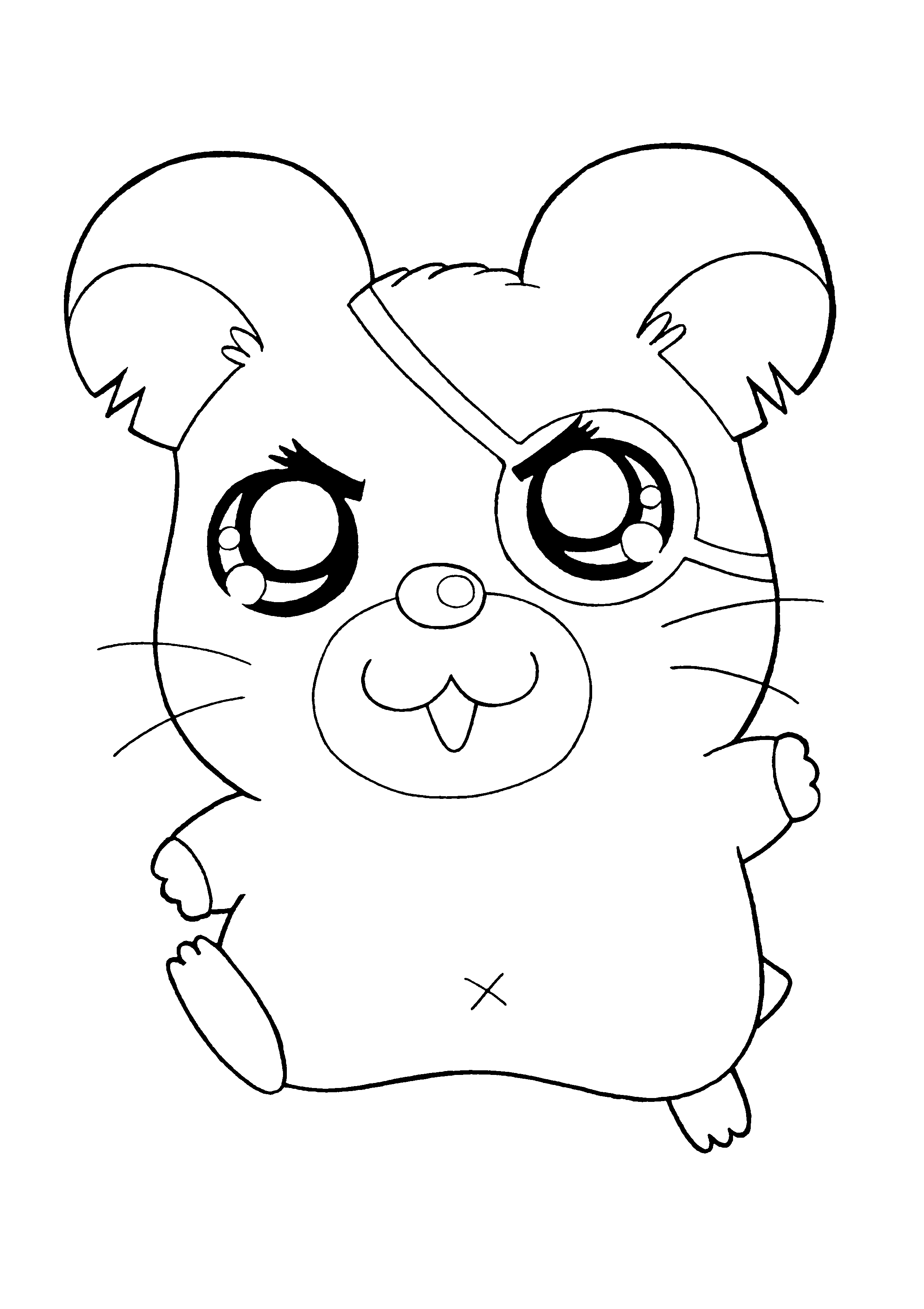 hamtaro coloring pages17