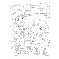 Go diego go coloring pages