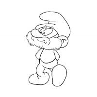 Papa smurf coloring pages