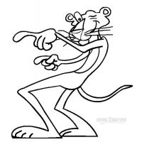 Pink panther cartoon coloring pages