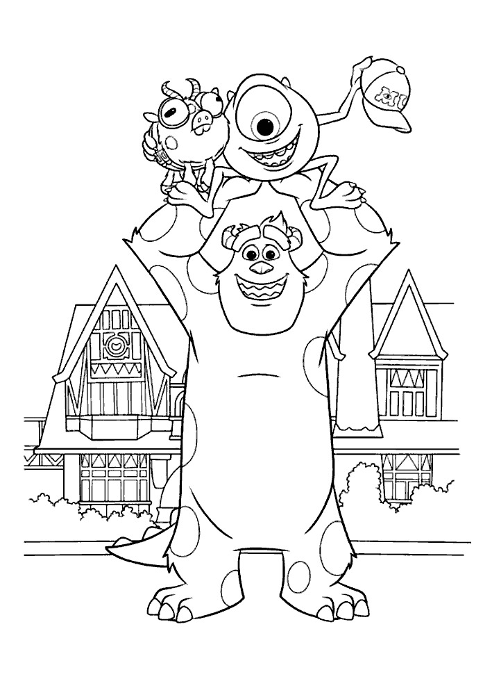 Monsters Inc Printable Coloring Pages Printable Templates