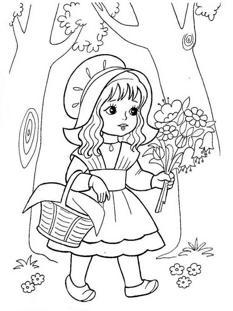 Little Red Riding Hood Adult Coloring Pages Coloring Pages
