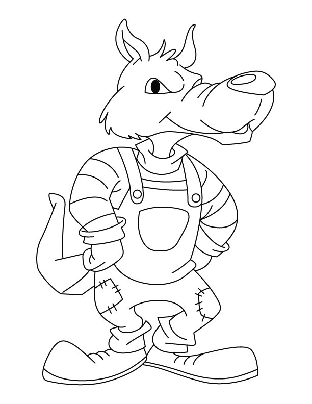 bad wolf coloring pages