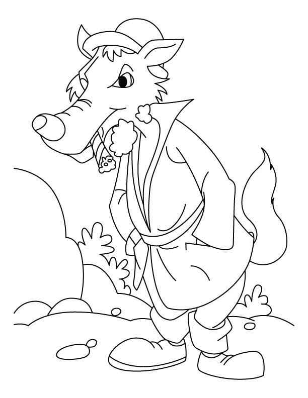Bad wolf coloring pages