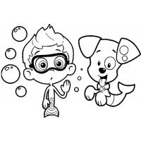 Molly bubble guppies coloring pages