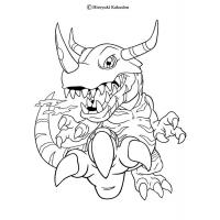 Greymon coloring pages