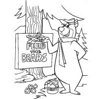 Yogi Bear coloring pages