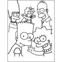 Simpson coloring pages
