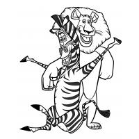 Marty zebra coloring pages