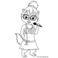 Alvin chipettes coloring pages