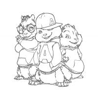 Alvin chipettes coloring pages