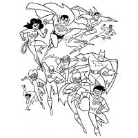 Justice league coloring pages