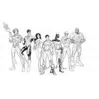 Justice league coloring pages