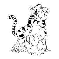 Pooh bear coloring pages