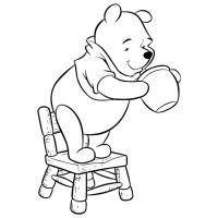 Pooh bear coloring pages