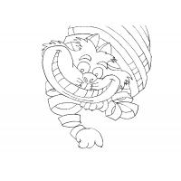 Cheshire Cat Coloring Pages