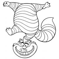 Cheshire Cat Coloring Pages