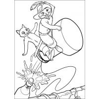 Puss in boots coloring pages