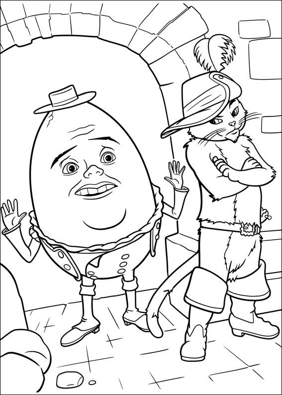 Download Puss in boots coloring pages