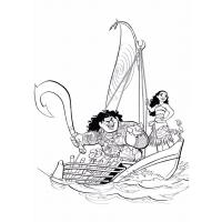 Moana coloring pages