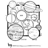 Solar system coloring pages