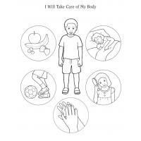 Human body coloring pages