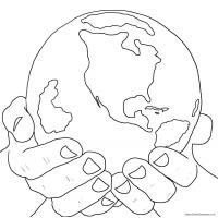 Earth coloring pages
