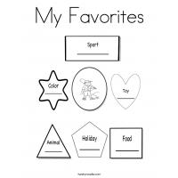 All about me coloring pages