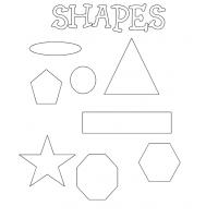 Shapes coloring pages
