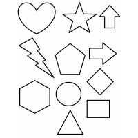 Shapes coloring pages