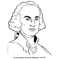 President George Washington coloring pages