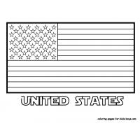 Flags of countries coloring pages