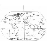 Continents map coloring pages