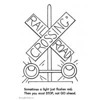 Safety coloring pages