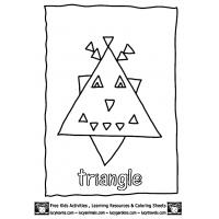Triangles coloring pages