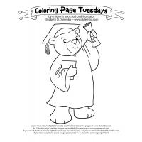Graduation coloring pages