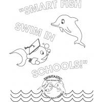 Swimming safety coloring pages