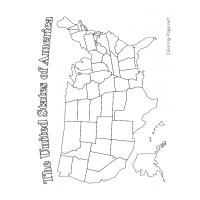 State map coloring pages