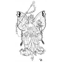 Fantasy coloring pages for adults