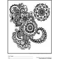 Detailed coloring pages