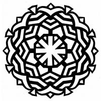 Simple mandala coloring pages