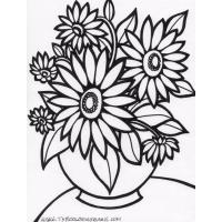 Floral coloring pages