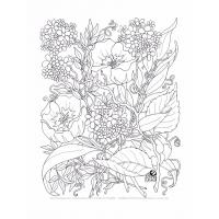 Floral coloring pages