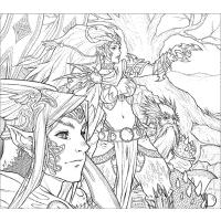 Fantasy coloring pages
