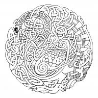Celtic knot coloring pages